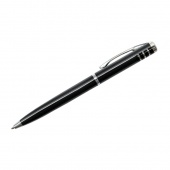 Ручка подарочная "Berlingo""Silver Standard" синяя автомат,0.7мм,чер CPs_70421/Китай