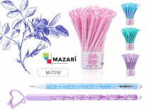 Ручка шариковая MAZARI LOVELY синяя игольч стерж 0,6мм M-7319/40/Китай