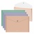 Папка-конверт на кнопке A4 пластик ErichKrause Matt Pastel Bloom 4цв отд прозрачный ассорти 61161/4/