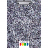 Доска планшет А4 с метал. зажимом Colored threads Цветные нити Хатбер Пп4л_18690/40/Китай