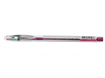 Ручка гелевая Crown "Hi-Jell Metallic" розовая металлик 0,7мм HJR-500GSM/12/Корея