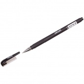 Ручка гелевая BERLINGО  Velvet  чёрная, 0,5мм  прорезиненый корпус CGp_50125/12/Китай