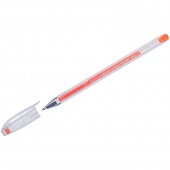Ручка гелевая Crown "Hi-Jell Color" оранжевая 0,7мм HJR-500H/12/Корея