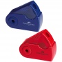 Точилка пластиковая Faber-Castell "Sleeve Mini" 1отв контейнер красная/синяя 182711/12/Китай