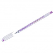 Ручка гелевая Crown "Hi-Jell Color" фиолетовая, 0,7мм HJR-500HВ/12/Корея