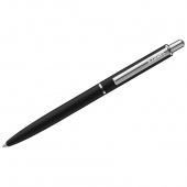 Ручка шариковая автоматическая Luxor Cosmic синяя 1,0мм корпус черный/хром 8146/Индия