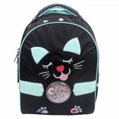 Рюкзак PRIMARY SCHOOL Кошка с ушками 37х26х17СМ  2отд 1карман Хатбер NRk_63064/Китай