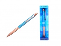 Ручка подарочная Mazari TO SPARKLE-2 синяя 1.0мм метал корп голубой M-7624-70-light blue/12/Китай