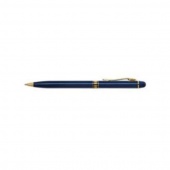 Ручка подарочная "Berlingo"Golden Premium синяя автомат,0.7мм,корпус синий CPs_70132