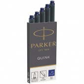 Картриджи чернильные синие 5шт Parker Cartridge Quink/Франция