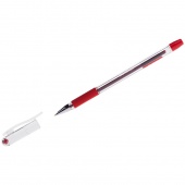 Ручка шариковая BERLINGO Mega Soft красная 0,5мм грип 50513/12/Китай