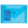 Папка-конверт на кнопке А7 Brauberg 74*105мм синяя 227323/10/Китай