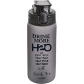 Бутылочка "deVENTE. H2O" 550мл пластиковая матовая серая 8090101/Китай