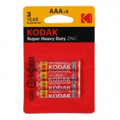 Батарейка R03 Kodak Super Heavy Duty 4 шт/блистер