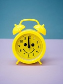 Часы-будильник «SMILE» yellow 8028/Китай