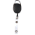 Держатель для бейджа с рулеткой "deVENTE" круглый черный карабин 80см 4010100/Китай