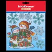 Набор наклеек ErichKrause®  Decor Снеговики 18х23см 44847 разноцветный