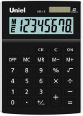 Калькулятор UNIEL UB-15К 8 разрядов черный /Китай