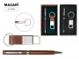 Набор подарочный BUSINESS GIFT брелок для ключей, ручка шарик синяя  2цв Mazari M-3409*/Китай