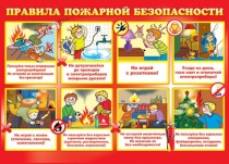 Плакат "Правила пожарной безопасности"  0-02/Россия