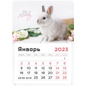 Календарь отрывной на магните 2023г 130*180мм Mono - Символ года OfficeSpace 341317/200/Россия
