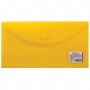 Папка-конверт на кнопке Brauberg 250*135мм прозр желтая 0,15мм 224032/10/Китай