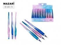 Ручка гелевая Mazari CRYSTAL GEL синяя игольч 0.5мм 4 дизайна M-5391-70/48/Китай