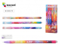 Ручка гелевая Mazari SPASE синяя со стираемыми чернилами 0,5мм игольчатый M-5303-70/12/Китай