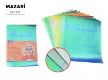 Бумага цветная А4 10цв 10л перламутровая  Mazari M-1334/40/Китай