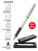Ручка подарочная гелевая Penac FX-2 0,7мм черная корпус белый BB010601-GC6 Black/Япония