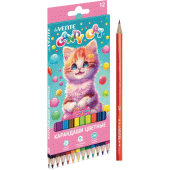 Карандаши 12цв "deVENTE. Candy Cat" 2М 2,8мм шестигранные 5022411/Китай