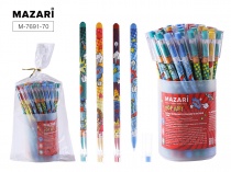 Ручка шариковая Mazari POP ART синяя 0,7мм на масляной основе M-7691-70/12/Китай