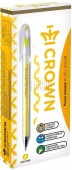 Ручка гелевая Crown "Hi-Jell Color" желтая, 0,7мм HJR-500H/12/Корея