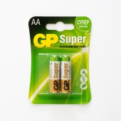 Батарейка LR06 GP Super alkaline BL2  LR6GPBL2 ( цена за 2 шт)