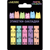 Закладки с/к "deVENTE. Cats" пластик 45x12мм 5x20л 5 дизайнов 2011108/Китай