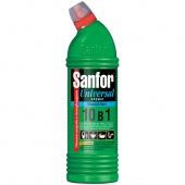 Чистящее средство для сантехники Sanfor Universal 10в1 Морской бриз гель с хлором 750мл
