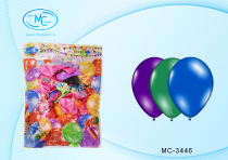 Воздушные шарики цвет ассорти металлик 100шт размер №10 МС-3446/Китай