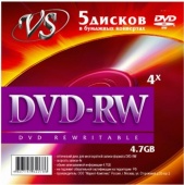 Диск VS DVD-RW 4.7GB конверт (цена за 1 диск)