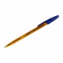 Ручка шариковая ErichKrause R-301 AMBER синяя корпус прозр оранж 0,7мм 31058/50/Китай