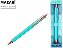 Ручка подарочная Mazari TO SPARKLE-1 синяя 1.0мм метал корп св зеленый M-7623-70-light green/12/Кита