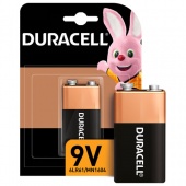 Батарейка DURACELL Basic 6LR61 (КРОНА) Alkaline 1шт в блистере 9В 6267