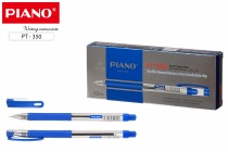 Ручка шариковая "Piano" на масляной основе резин держатель синяя 0,5 mm. PT-350-12/син/12/Китай