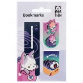 Закладки магнитные для книг, 3шт., MESHU "Catbox"/Китай