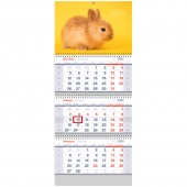 Календарь квартальный 3х-блочный 2023г Standard Символ года OfficeSpace 338125/25/Россия