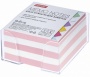 Блок бумаги для заметок Хатбер 9х9х4,5см Розовый/Белый в пластик.боксе PC_075654/24/  