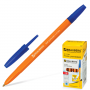Ручка шариковая BRAUBERG CARINA Orange синяя 1мм оранж.корпус 141668/50/Россия