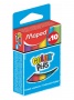 Мел Maped Color Pep, "чистые ручки" цветной ассорти 10 цв. 593501/10/Франция