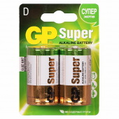 Батарейка GP LR20 Super alkaline BL2 (блистер 2 шт)