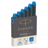 Картриджи чернильные Parker "Cartridge Quink Mini" синие 6шт 1950409/Франция