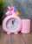 Часы-будильник с подставкой «Rainbow unicorn» pink 7050-01/Китай